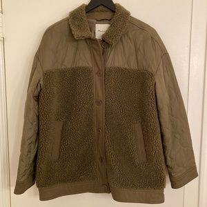 Madewell Quilted Sherpa Jacket Med